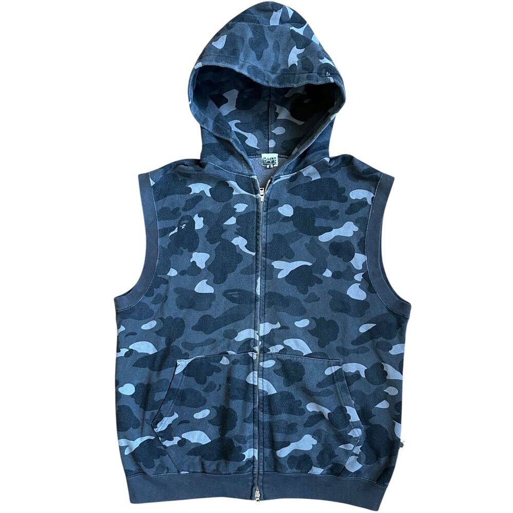 L OG Bape 2006 Sleeveless Grey Camo Hoody